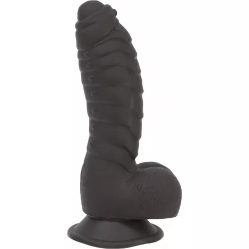 Фалоімітатор ADDICTION Ben 7 Dildo With Balls Black, віброкуля в подарунок