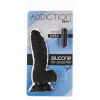 Фалоімітатор ADDICTION Ben 7 Dildo With Balls Black, віброкуля в подарунок