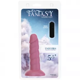 Фаллоимитатор Fantasy by Addiction Unicorn Dildo 5.5 Pink, вибропуля в подарок - 6