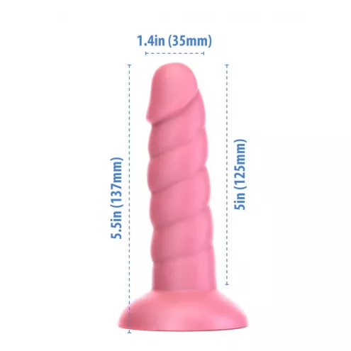 Фаллоимитатор Fantasy by Addiction Unicorn Dildo 5.5 Pink, вибропуля в подарок