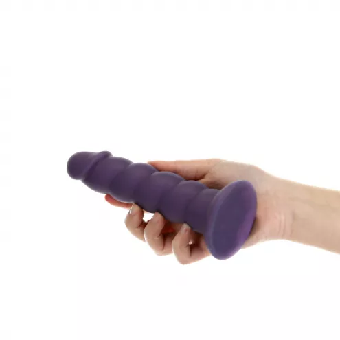 Фалоімітатор Fantasy by Addiction Unicorn Dildo 7 Purple, віброкуля в подарунок