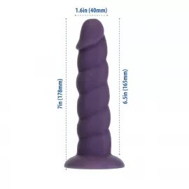 Фаллоимитатор Fantasy by Addiction Unicorn Dildo 7 Purple, вибропуля в подарок - 4