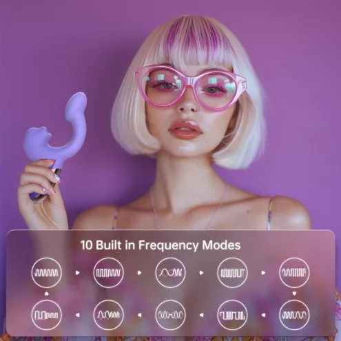 Смарт-вібратор Magic Motion Ponder Purple, подвійна стимуляція, віброяйце+язичок для клітора