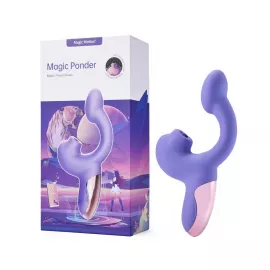 Смарт-вібратор Magic Motion Ponder Purple, подвійна стимуляція, віброяйце+язичок для клітора - 9