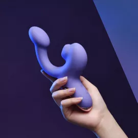 Смарт-вібратор Magic Motion Ponder Purple, подвійна стимуляція, віброяйце+язичок для клітора - 7