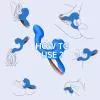 Смарт-вібратор Magic Motion Ponder Blue, подвійна стимуляція, віброяйце+язичок для клітора
