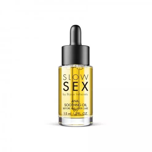 Успокаивающее масло для анального секса Bijoux Indiscrets Slow Sex Anal Soothing Oil Before After 15 мл