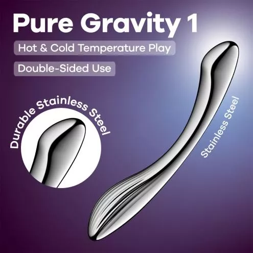 Металевий дилдо Satisfyer Pure Gravity 1