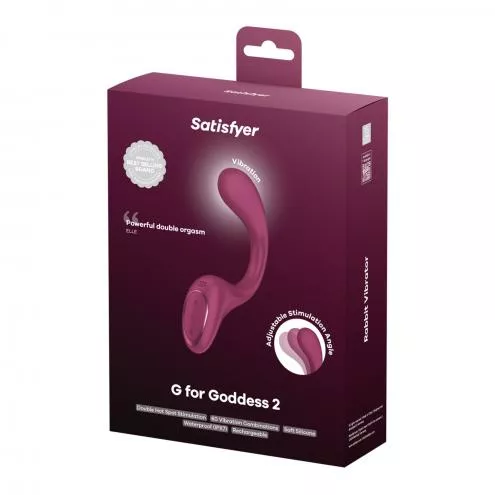 Вагинально-клиторальный вибратор Satisfyer G for Goddess 2 Wine Red, 2 мотора