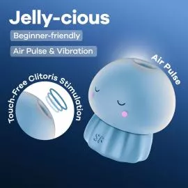 Вакуумный клиторальный стимулятор Satisfyer Jelly-cious Blue - 6