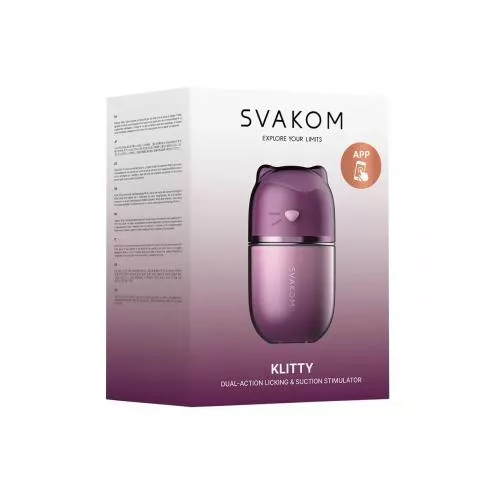 Смарт куні-імітатор Svakom Klitty, з язичком, лиже, смокче і вібрує