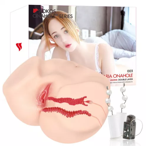 Мастурбатор Kokos 003 Maria ONAHOLE Real Vagina 2WayPlus з вібрацією та масажем