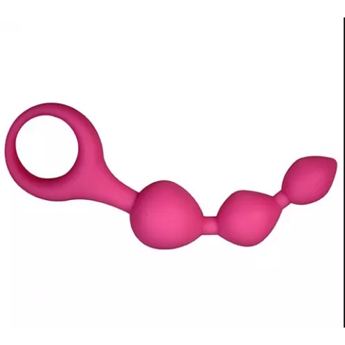 Анальні кульки Alive Triball pink