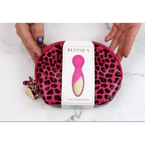 Мини-вибромассажер RIANNE S - Lovely Leopard Mini Wand Pink
