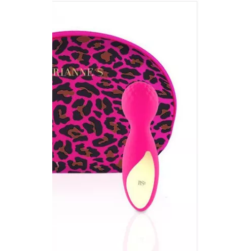 Мини-вибромассажер RIANNE S - Lovely Leopard Mini Wand Pink