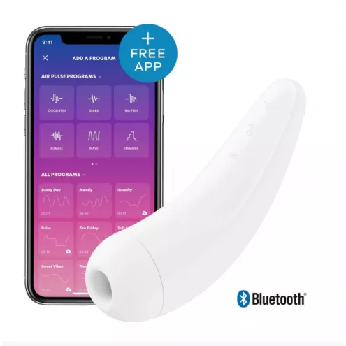 Вакуумний кліторальний стимулятор Satisfyer Curvy 2+ White