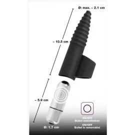 Вибростимулятор - Black Velvets Finger Vibrator - 4