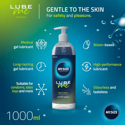 Лубрикант на водній основі Amor My.Size Lube Natural, 1000 мл