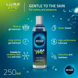 Лубрикант на водной основе Amor My.Size Lube Natural, 250 мл - 3