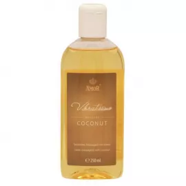 Массажное масло Amor Vibratissimo Coconut с ароматом кокоса, 250 мл - 1