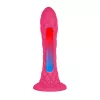 Фаллоимитатор Silexd Liquid Silicone Fantasy Dreamy Size 7, розовый