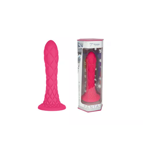 Фаллоимитатор Silexd Liquid Silicone Fantasy Dreamy Size 7, розовый