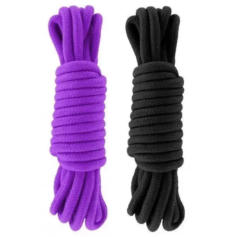 Набір мотузок для бондажу Submission 5 м Black Purple