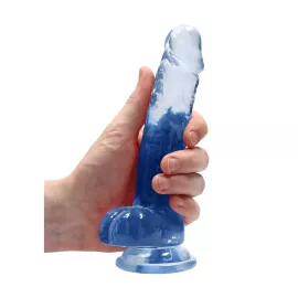 Фалоімітатор - Realrock Dildo 7 Blue - 6