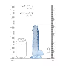 Фалоімітатор - Realrock Dildo 7 Blue - 3