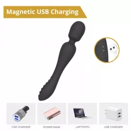 Вибратор - Erospace Sweet Play Wand Vibrator 2in1 A8 - 3