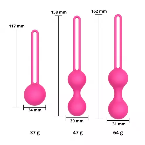 Набір вагінальних кульок - Erospace Sweet Play Kegel Balls Set A12