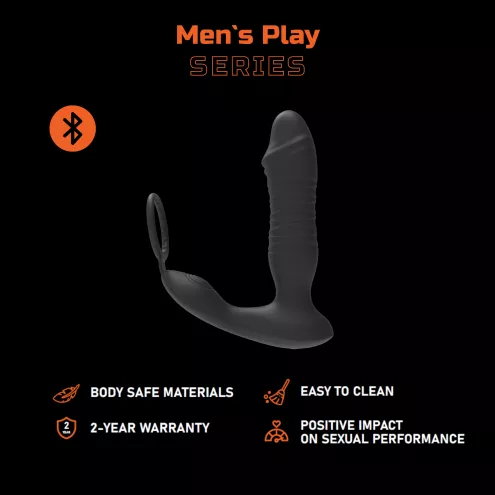 Масажер простати – Erospace Mens Play Thrusting Prostate Massager APP Controlled B5
