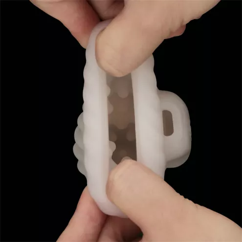 Мастурбатор - Knights Ring Vibrating Dual Purpose Sleeve-Spiral
