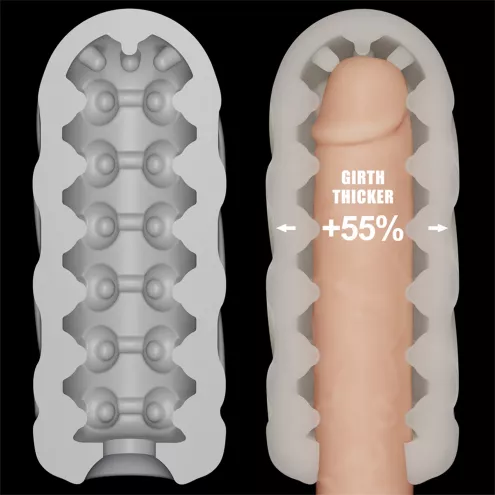 Мастурбатор - Knights Ring Vibrating Dual Purpose Sleeve-Spiral