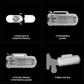 Мастурбатор - Knights Ring Vibrating Dual Purpose Sleeve-Drip - 8