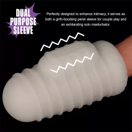 Мастурбатор - Knights Ring Vibrating Dual Purpose Sleeve-Wavy - 5