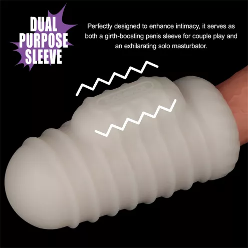 Мастурбатор - Knights Ring Vibrating Dual Purpose Sleeve-Wavy