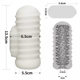 Мастурбатор - Knights Ring Vibrating Dual Purpose Sleeve-Wavy - 6