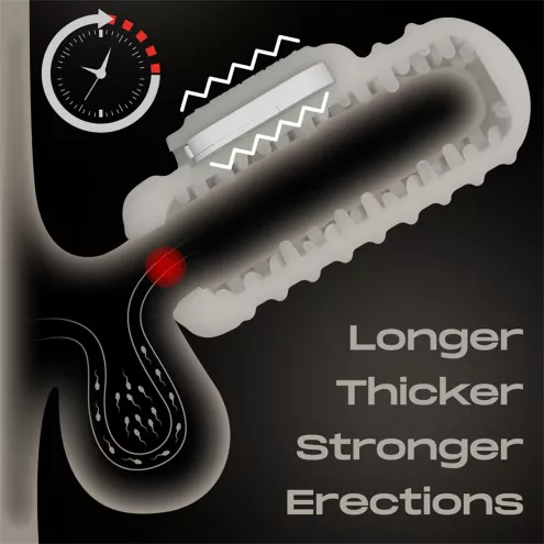 Мастурбатор - Knights Ring Vibrating Dual Purpose Sleeve-Wavy