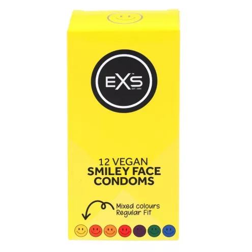 Презервативи - EXS Smiley Face Condoms, 12 шт.