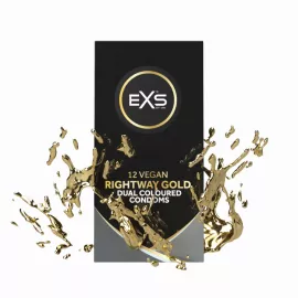 Презервативи - EXS Rightway Gold Condoms, 12 шт. - 5