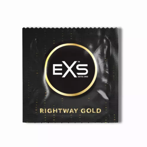 Презервативи - EXS Rightway Gold Condoms, 12 шт.