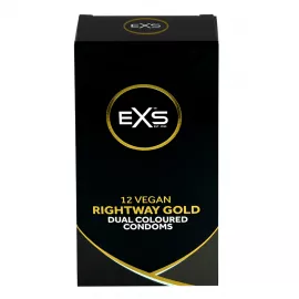 Презервативи - EXS Rightway Gold Condoms, 12 шт. - 1
