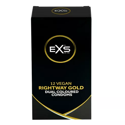 Презервативи - EXS Rightway Gold Condoms, 12 шт.