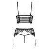 Комплект Obsessive Lashy set (Чорний, L/XL)