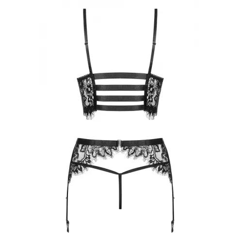 Комплект Obsessive Lashy set (Чорний, L/XL)