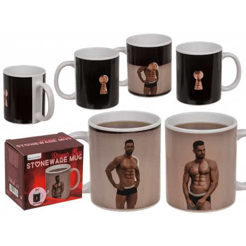 Чашка с термоэффектом Stoneware Mug Stripper Boy, 300 мл