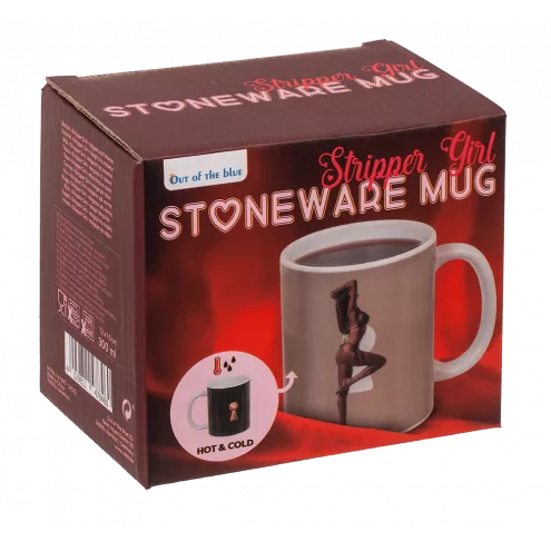 Чашка с термоэффектом Stoneware Mug Stripper Girl, 300 мл
