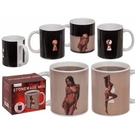 Чашка с термоэффектом Stoneware Mug Stripper Girl, 300 мл - 1