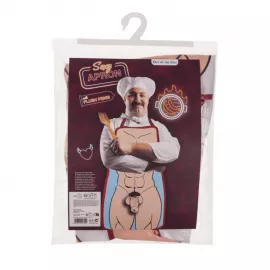 Кухонный фартук с плюшевым пенисом Sexy Apron Male Body With Plush Penis - 4